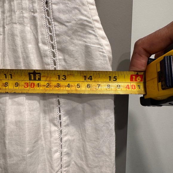 White Women's Cotton Lace Maxi Dress - Picture 10 of 10